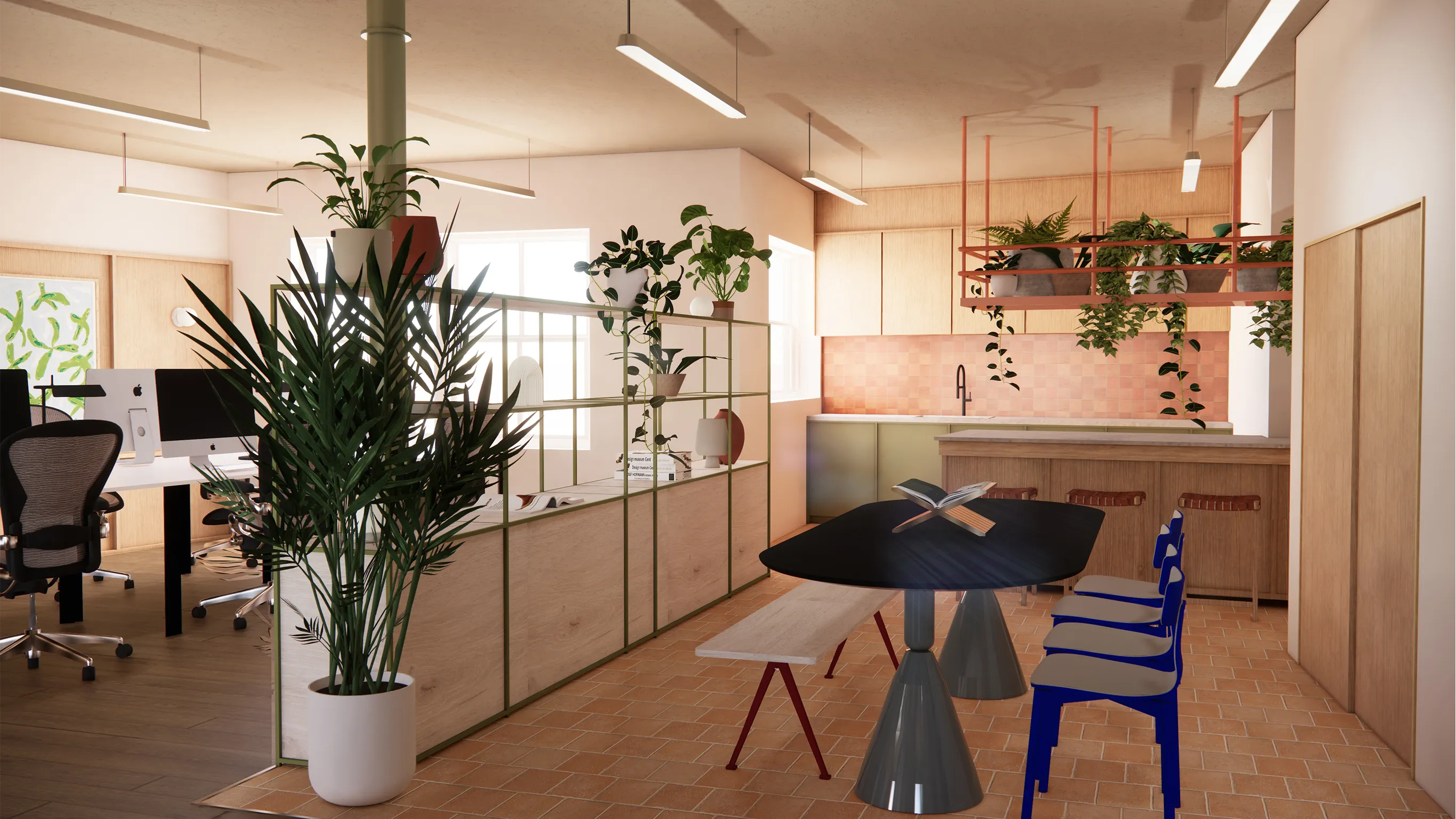 Kitchen area CGI